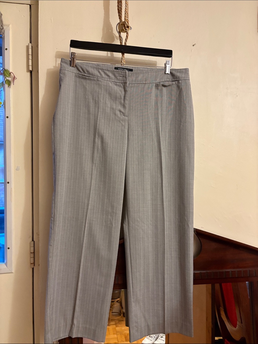 Penningtons Gray Pinstripe Dress Trousers